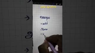 English Language Tamil via Learn#trending#shortsfeed#shorts