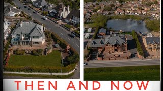 Tyson Fury heavyweight Champion, New and Old homes from the Air with a mini drone  Morecambe.