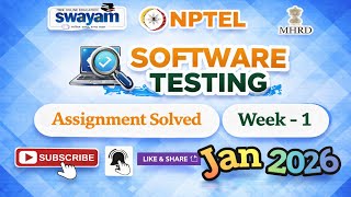 Software Testing Week 1 Assignment Answer#NPTELASSIGNMENTS#SoftwareTesting#Feb2026#Week1#NPTELPYQ