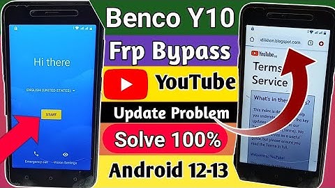 Benco Y10 Frp Bypass // YouTube update problem solve