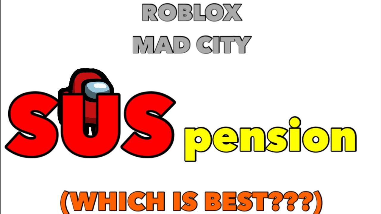 ROBLOX MAD CITY : Monster truck vs default suspension (WHICH IS BEST)