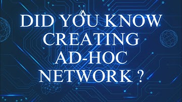 ADHOC PART - 1 / Creating ad hoc network in our PC / #adhoc #network