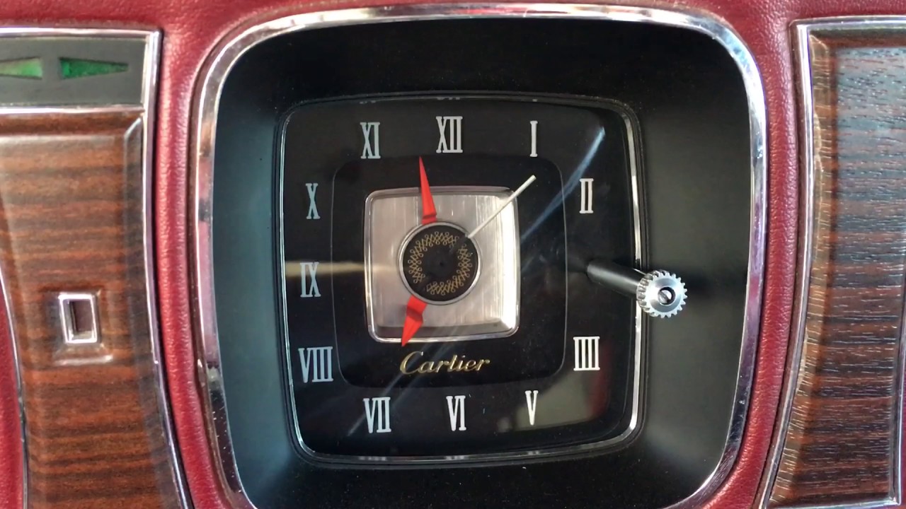 cartier car clock