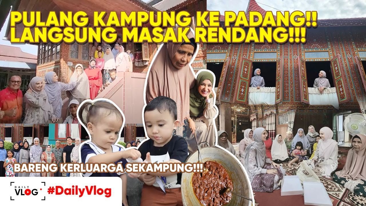 MAMPIR KE RUMAH GADANG KELUARGA BESAR OMA DI SOLOK!! MASAK RENDANG SEKAMPUNG!!