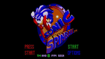 Sonic the Hedgehog: Spinball (Game Gear 60Hz) - Intro / Attract Mode