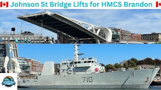 A Navy Ship, Four Tugboats and One Incredible Bridge Lift in Victoria, BC, Canada