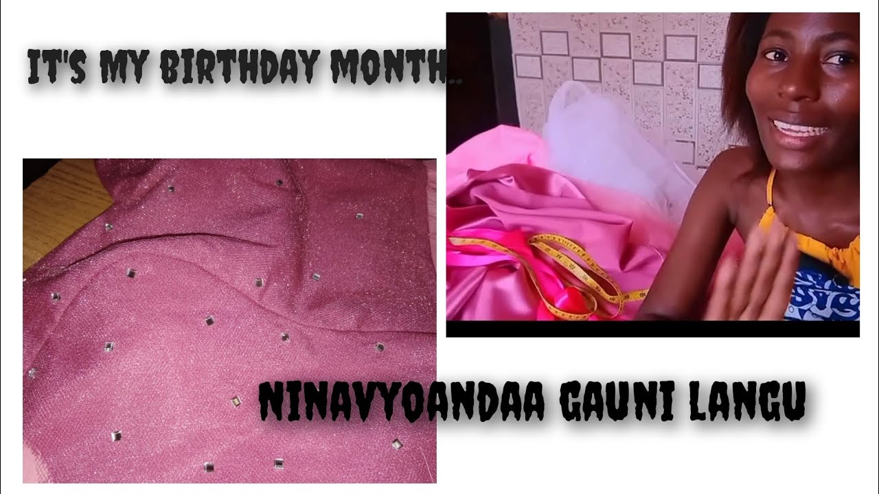 vitu navyotumia kushonea birthday dress