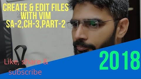 Create and Edit Files with VIM  From ServerGyan