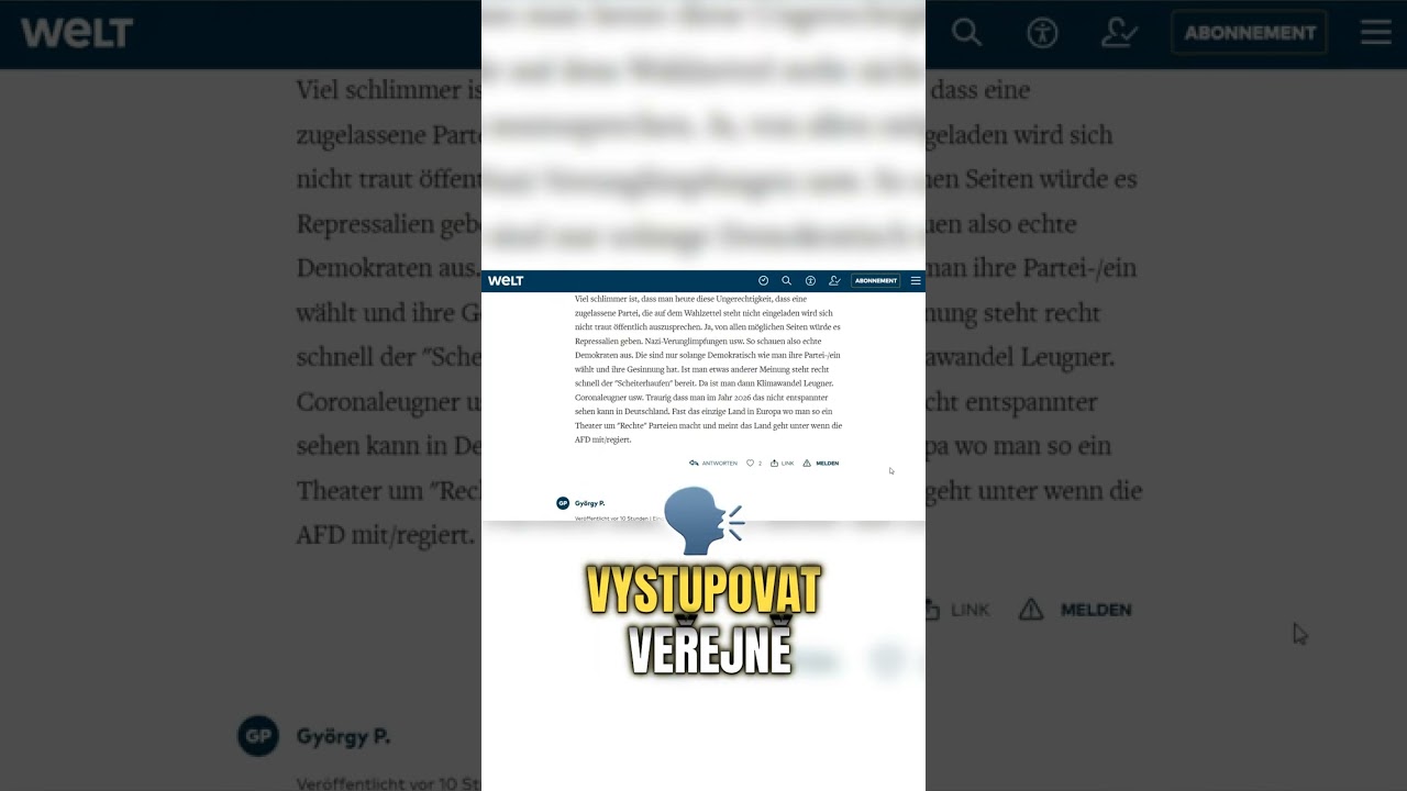 Rodiče se bojí mluvit veřejně