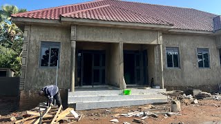 WE ARE  PUTTING UP TILES#doreensafricanexperiences #tiles 