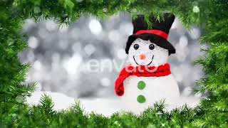 Green Christmas Frame | Motion Graphics - Envato elements