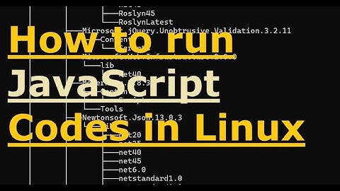 How to run JavaScript in Linux
