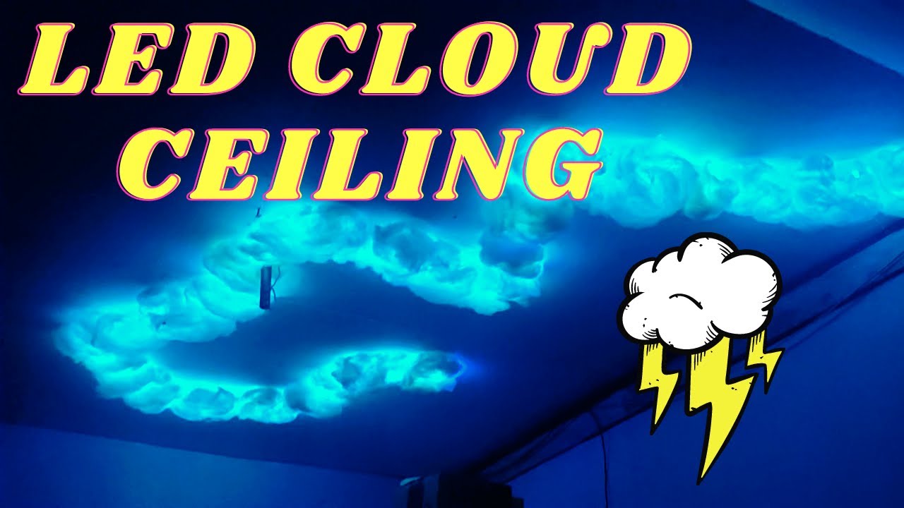 DIY LED CLOUD CEILING FIRST TIME IN MALAYALAM - YouTube