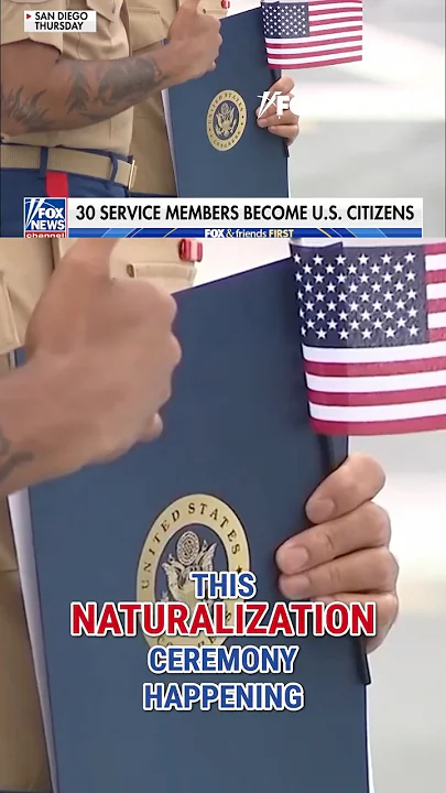 Service members ring in July 4 as new US citizens #shorts #foxnews #news #us #fox #usnews #4thofjuly