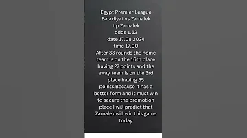 Prediction For The Game Baladiyat Vs Zamalek Football Tips Predictions Egypt 