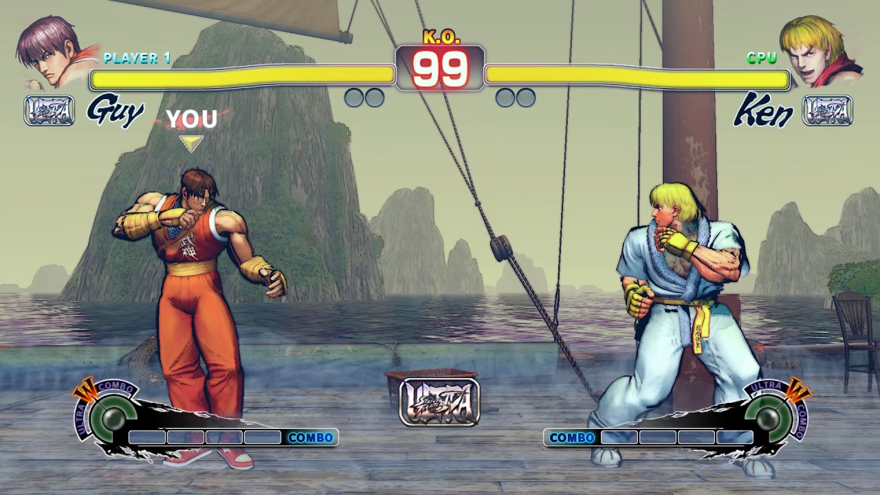 Guy vs Ken (Hardest) Street Fighter 4. | Epic Battle - YouTube