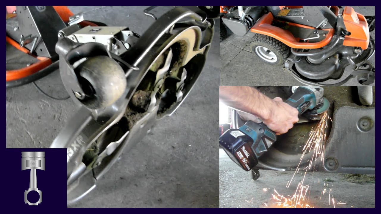 How to SHARPEN the BLADE on HUSQVARNA RIDER YouTube