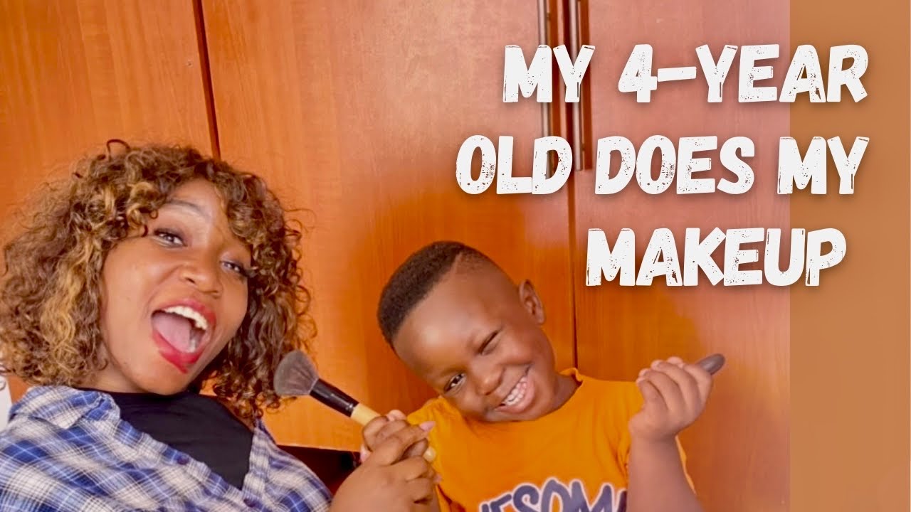 MAKEUP CHALLENGE: See What My 4 Year old Did To My Face 🤣