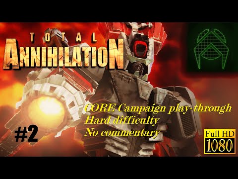 [Longplay, No Commentary] Total Annihilation (PC, 1997) 1080p Hard CORE Campaign Play-through