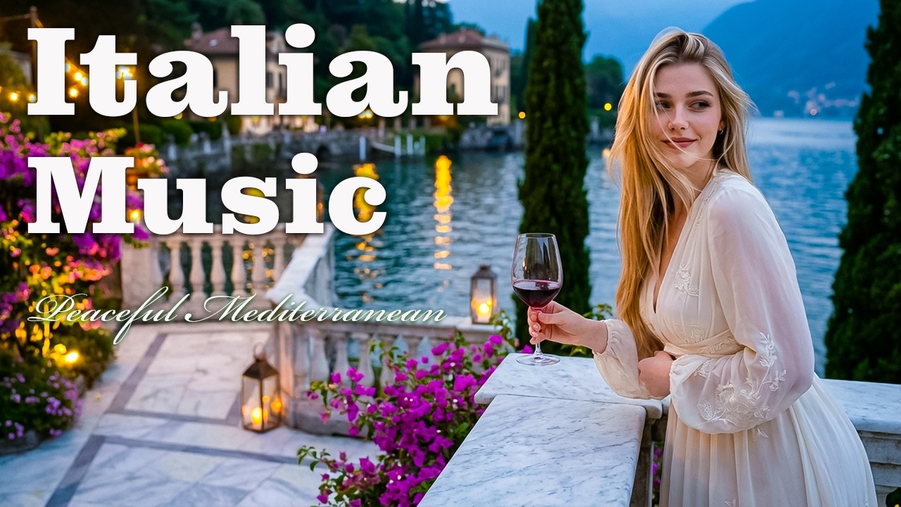 🎶 Italian Vibes & Mediterranean Music 🎶 Relaxing Music & Beautiful Blue Coastline