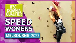 Oceania Olympic Qualifier | Speed | Melbourne | Womens | 2023