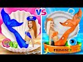 Rich Mermaid VS Broke Mermaid in Jail! Epic Escaping from the Underwater Prison by RATATA YUMMY