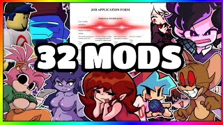 Famous 32 MODS FOR FNF MOBILE V-SLICE! 🌟 Net Worth