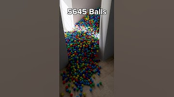 Hallway filled with over 9,000 balls 🔥 intense blender simulation #blender3d #blenderanimation