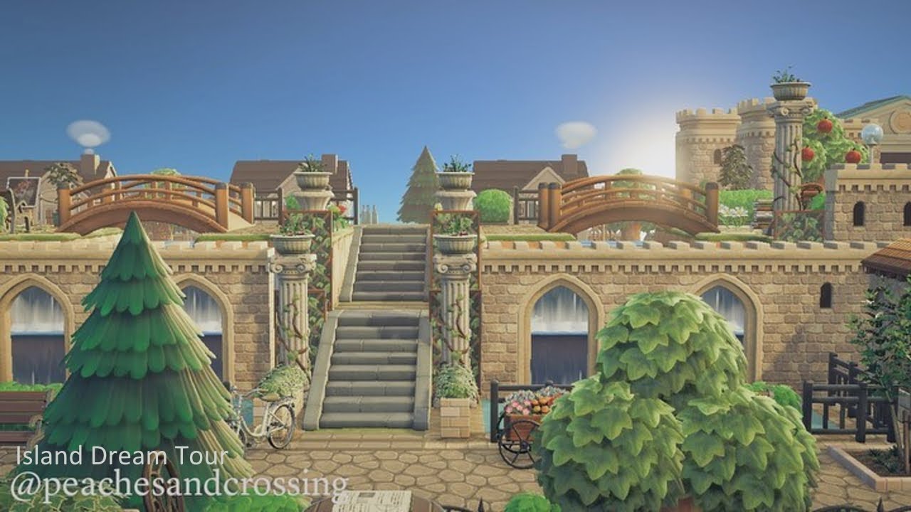 【あつ森】島紹介 美しい街並みと長閑な自然風景【あつまれどうぶつの森】夢訪問