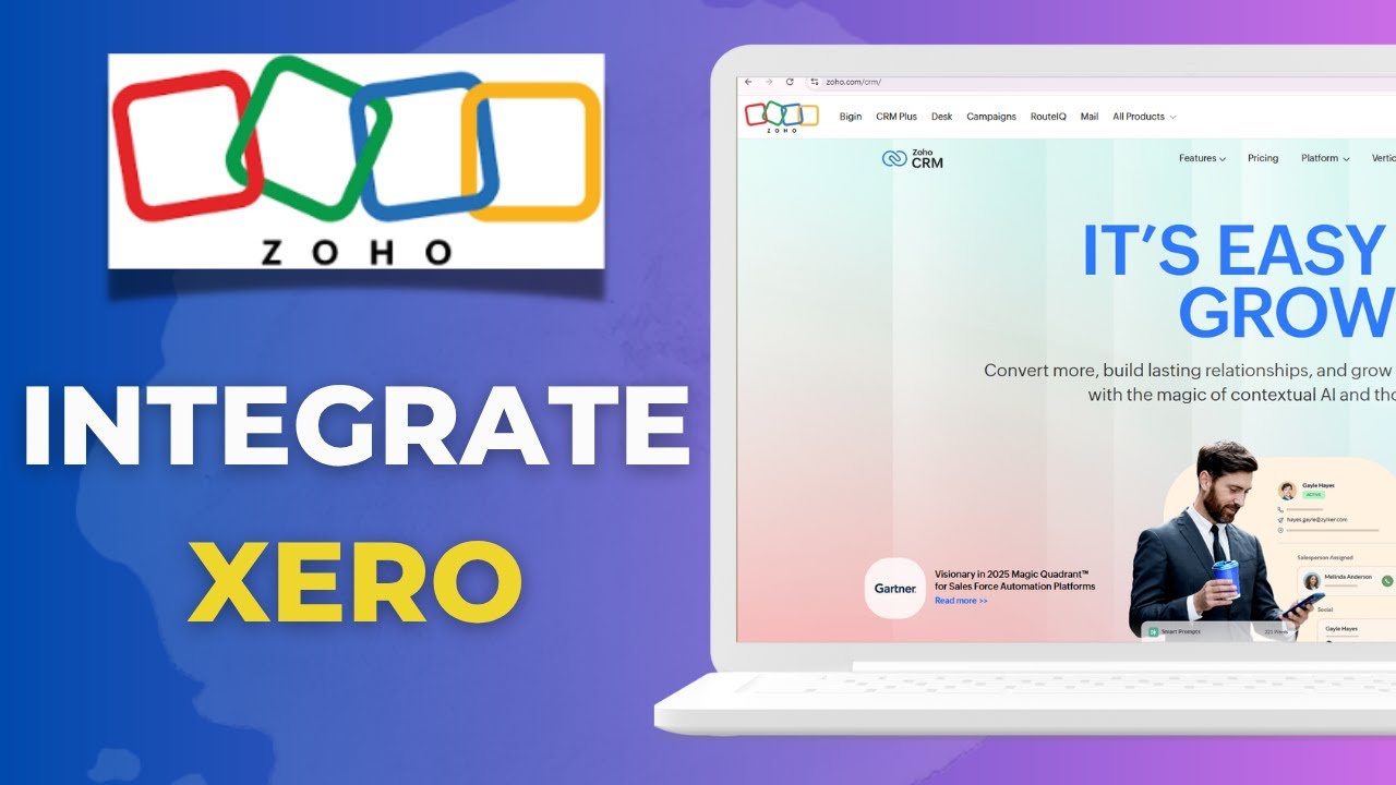 How to Integrate Xero with Zoho CRM - YouTube