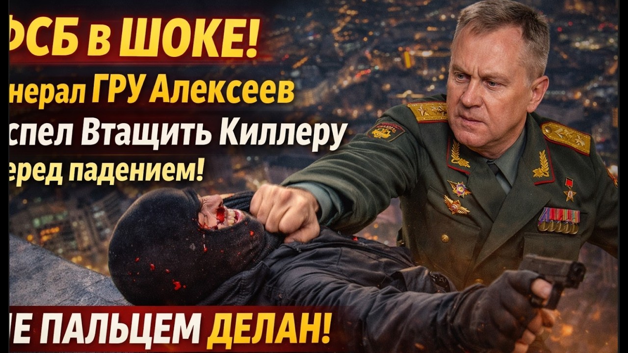 ФСБ в ШОКЕ! генерал ГРУ Алексеев рассказал как Успел Втащить Киллеру перед падением!Не пальцем делан