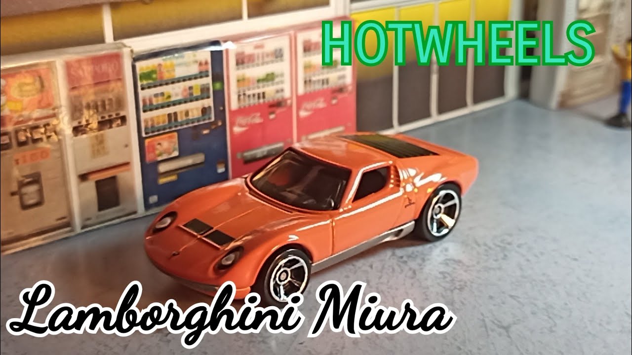 マテル ランボルギーニミウラ ホットウィールズ　メーべトイズ イタリア製 ミニカー紹介】ホットウィール ランボルギーニミウラP400SV 【with