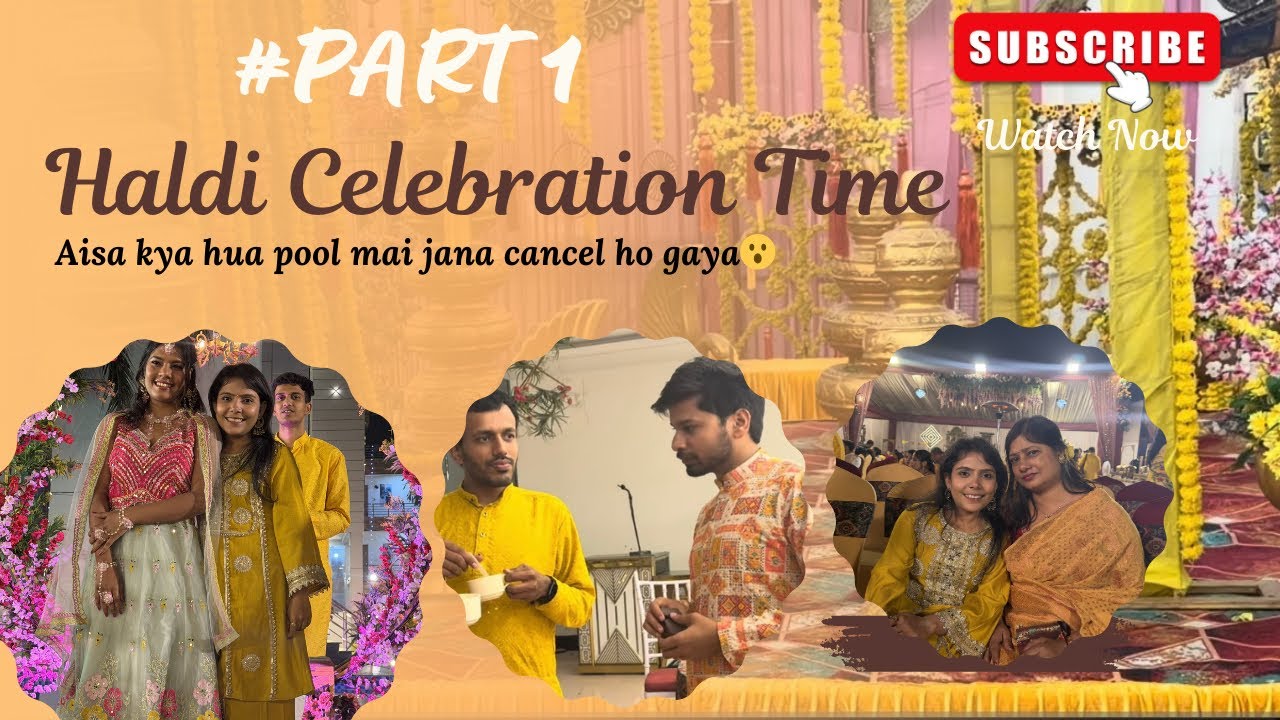 Haldi Function Mein Aisa Kya Hua Ki Hum Pool Party Nahi Kar Paye? 😱 #shivangidiaries #haldivibes 