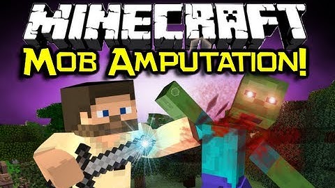 Minecraft MOB AMPUTATION MOD Spotlight - The Walking Dead Style! (Minecraft Mod Showcase)