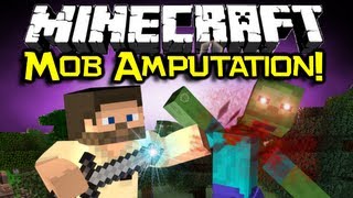 Minecraft MOB AMPUTATION MOD Spotlight - The Walking Dead Style! (Minecraft Mod Showcase)