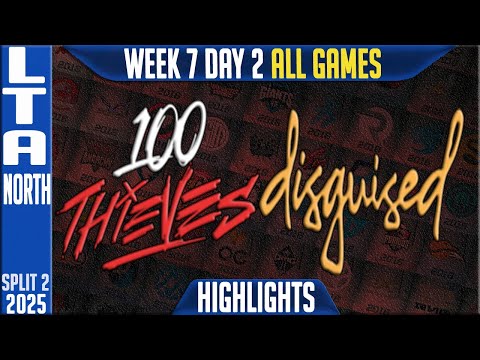 100T vs DSG Highlights ALL GAMES | LCS W7D2 Split 2 2025 LTA North | 100 Thieves vs Disguised