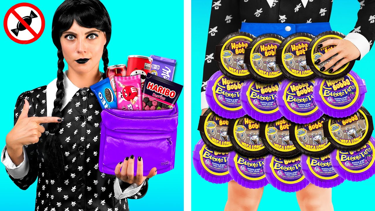 Як Пронести Солодощі в Клас з Уенсдей Аддамс | Смішні Ситуації