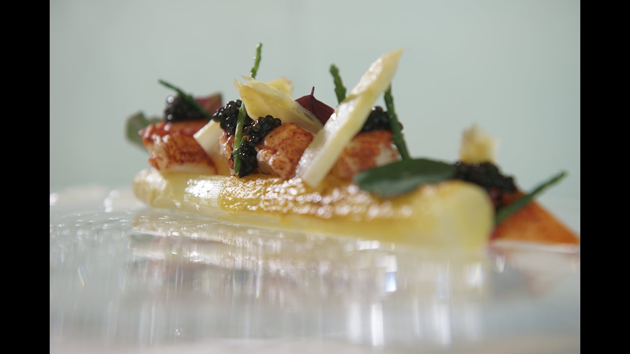 Agustin Balbi Presents Seasonal White Asparagus Brûlée with Lobster and Caviar
