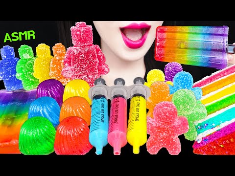 ASMR RAINBOW FOODS *EDIBLE LEGO, ICE <strong>CREAM</strong> <strong>POP</strong>, JELLO SHOOTER 먹는 레고, 아이스크림 팝, 젤로 슈터 먹방 MUKBANG