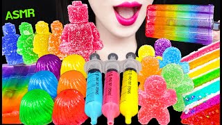 Asmr Rainbow Foods Edible Lego, Ice Cream Pop, Jello Shooter 먹는 레고, 아이스크림 팝, 젤로 슈터 먹방 Mukbang