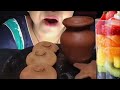 Claypots crunching video 🍯🍵🥛🫗