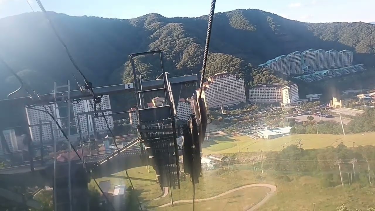 홍천 비발디파크 곤돌라 탑승(하행)