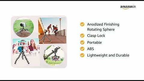 DIGITEK® (DTR 260 GT) Gorilla Tripod for Mobile with Phone Remote, Flexible Stand for DSLR & Cameras