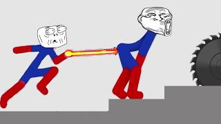 Superman - Best Falls 🤣 Stickman Dismounting compilation of Funny Moments #697 screenshot 1