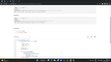 Pass the Pillow | Leetcode  contest