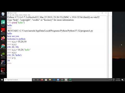 @4. PYTHON PROGRAMMING - RUN  A SIMPLE PROGRAM