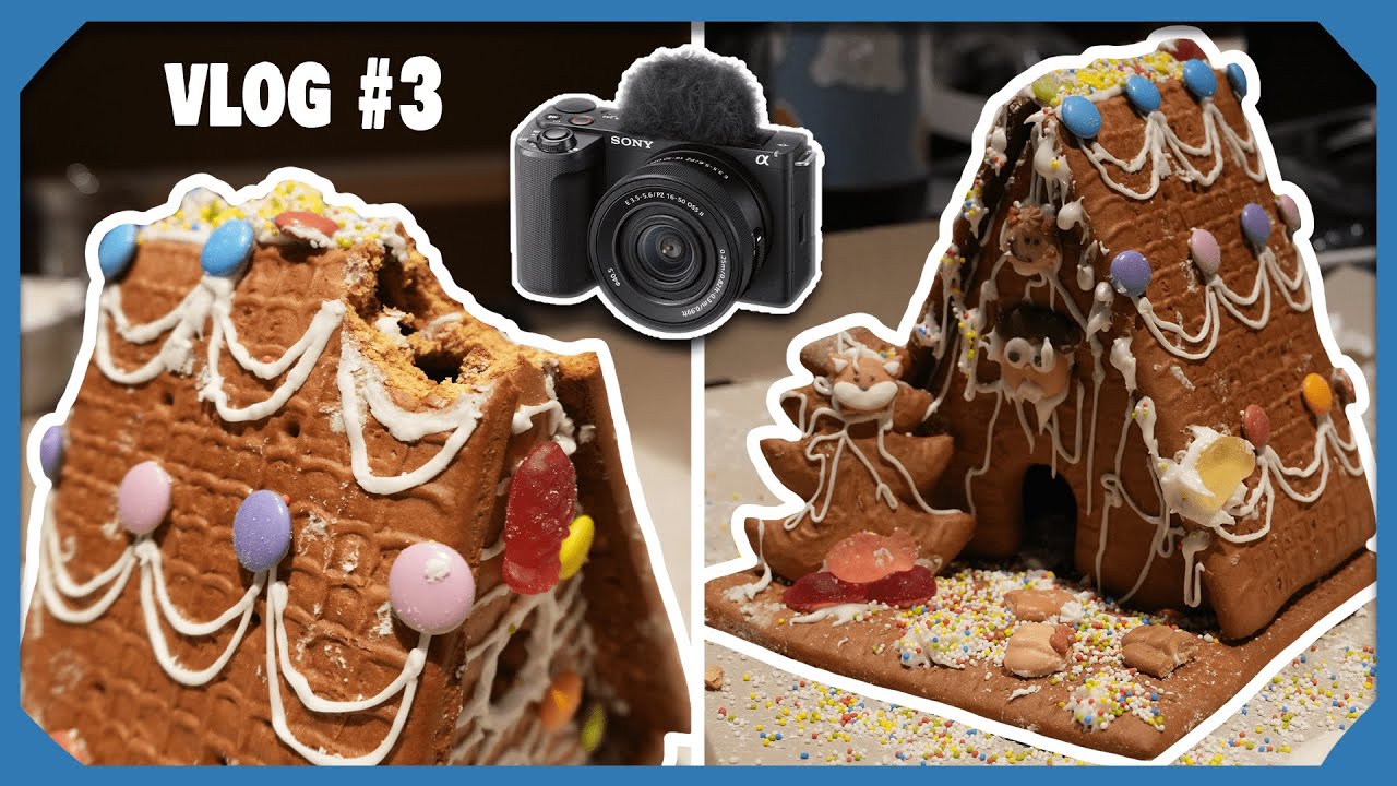 gingerbread house (and a new camera) - YouTube