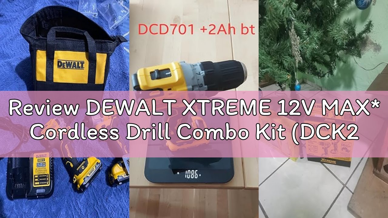 Review DEWALT XTREME 12V MAX* Cordless Drill Combo Kit (DCK221F2)
