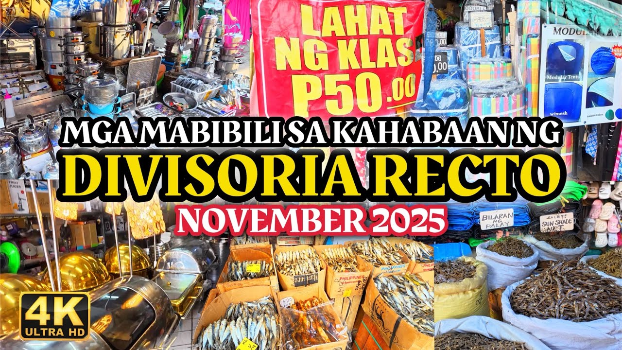 Eto naman ang nga mabibili sa Recto Divisoria November 2025