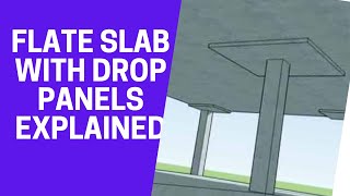 flat slab design with drop panels construction site explained | construction site experience